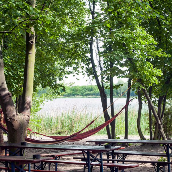 Beachbar Lambsheim - Hängematten, Strand und Seeblick